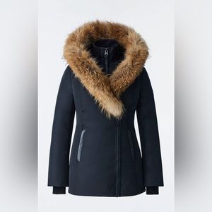 Black Mackage Adali with Fox fur hood